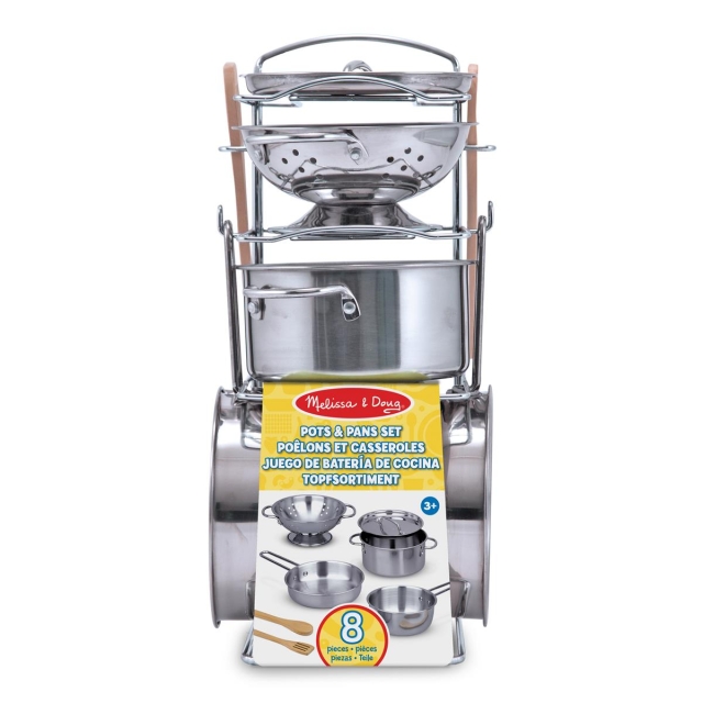 Melissa & Doug Food Play Pots & Pans Set