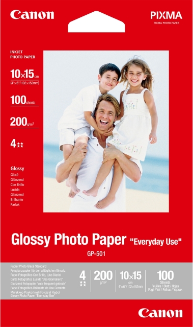 Canon GP-501 Glossy Photo Paper, 10 x 15 cm, 100 sheets