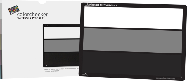 Calibrite ColorChecker 3-step Gray Scale Card grey card