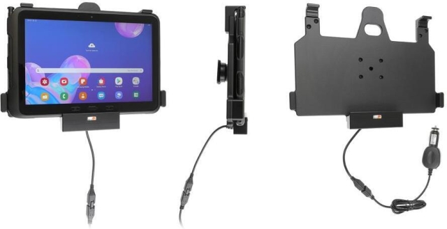 Brodit active car holder with articulated joint, Samsung Galaxy Tab Active Pro 10.1