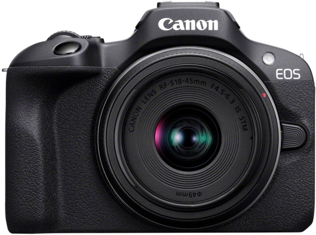 Canon EOS R100 micro system camera + RF-S 18-45 mm IS STM + RF-S 55-210 mm F5-7.1 IS STM lenses