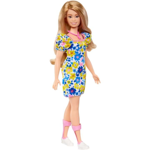 Barbie Fashionistas - Down Syndrome Wearing Floral Dress (HJT05)