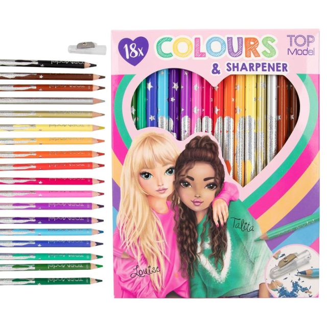 TOPModel 18 Colouring Pencilswith sharpener - (0612215)