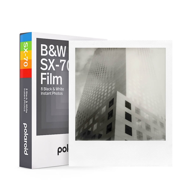 Polaroid B&W SX-70 Film White Frame