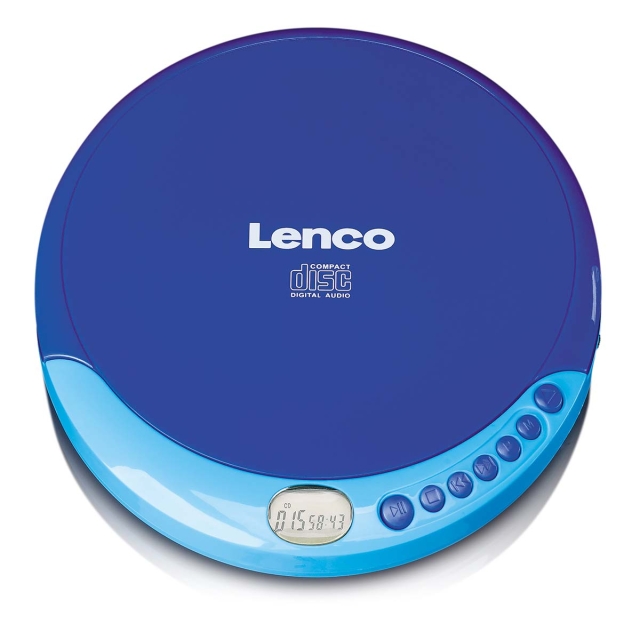 Lenco Portable CD player with charge function Blue