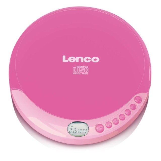 Lenco Portable CD player with charge function Pink