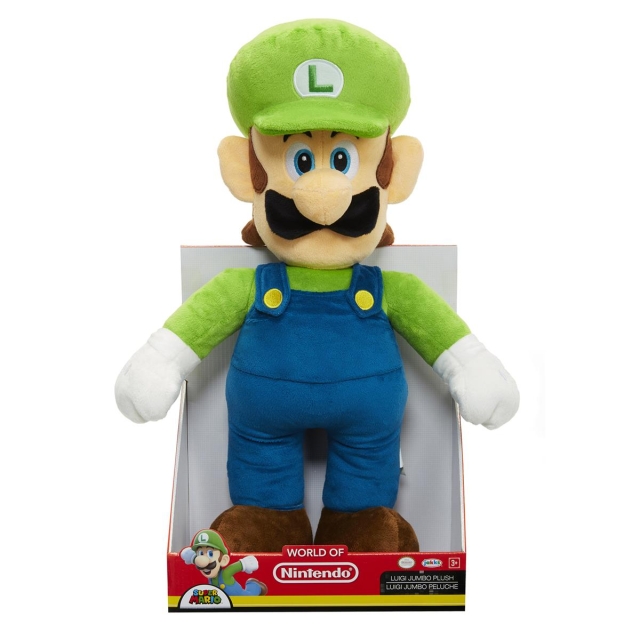 JAKKS Pacific Super Mario Plush Jumbo Luigi