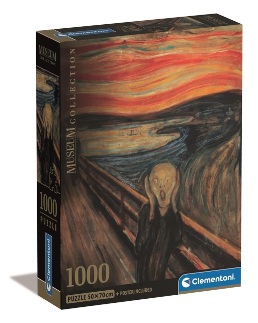 "Clementoni 1000 pcs CB Museum Collection Munch """"The Scream"""""