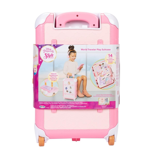JAKKS Pacific Disney Princess Style Collection Deluxe Play Suitcase