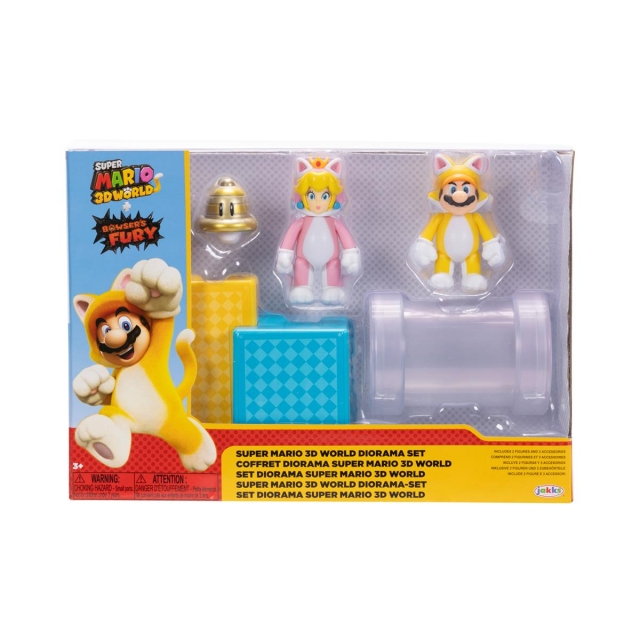 JAKKS Pacific Super Mario 2.5 Inch Diorama Set 3D World