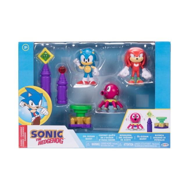 JAKKS Pacific Sonic the Hedgehog 2.5 Inch Diorama Set Oil Ocean