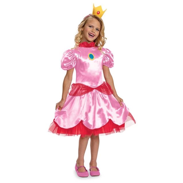 JAKKS Pacific Disguise Super Mario Costume Fancy Princess Peach XS (3-4)