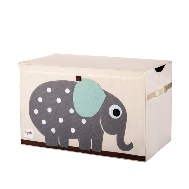 3 Sprouts Toy Chest - Gray Elephant