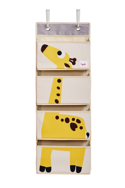 3 Sprouts Hanging Wall Organizer - Yellow Giraffe