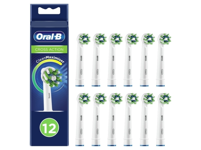 Oral B CrossAction Replacement Heads 12ct