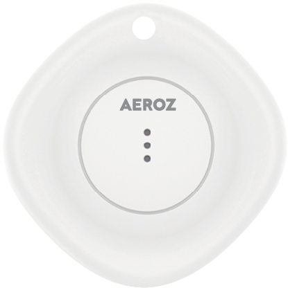 AEROZ TAG-1000  White - Key finder for use with iPhone - Works with Apple Find My app