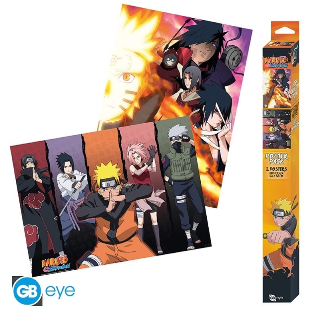 Abysse NARUTO SHIPPUDEN - Set 2 Chibi Posters  (52x38)