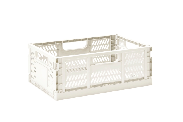 3 Sprouts Modern Folding Crate Large Cream