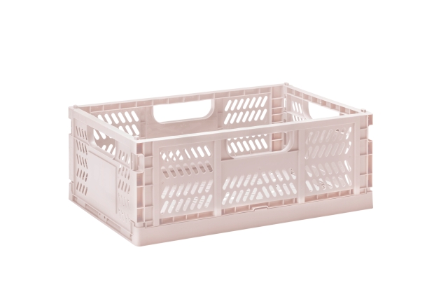 3 Sprouts Modern Folding Crate Large Pink
