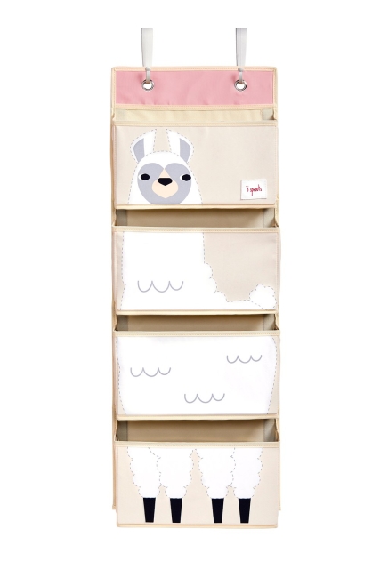 3 Sprouts Hanging Wall Organizer - White Llama