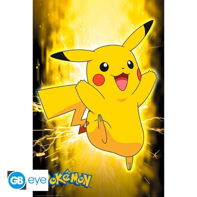 Abysse POKEMON - Poster Maxi 91.5x61 - Pikachu Neon