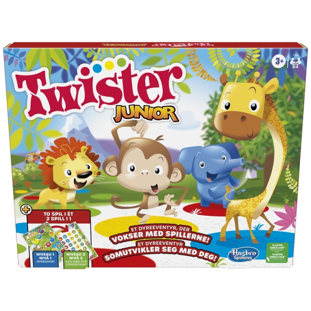 Hasbro Twister Junior 2 Games in 1 (DK/NO)