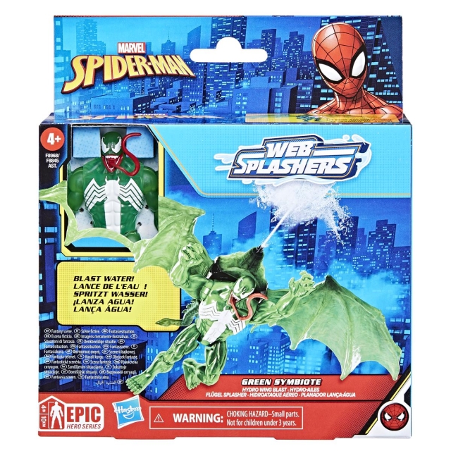 Spider-Man Web Splashers Figure & Vehicle Green Symbiote