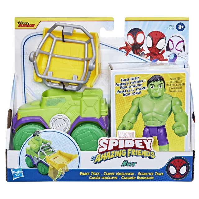 Spidey and his Amazing Friends Vehicle & Figure Hulk