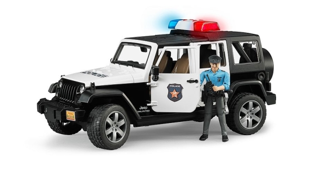 Bruder Jeep Wrangler Unlimited Rubicon Police Vehicle with policeman (02526)