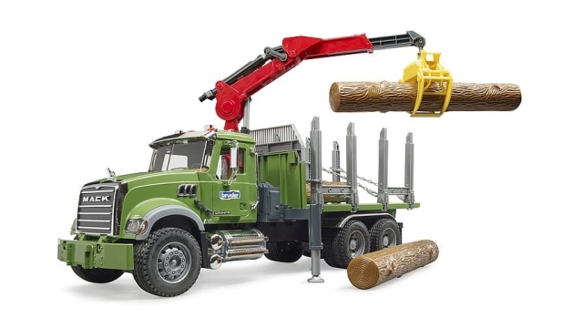 Bruder MACK Granite Timber Truck w/Loading Crane (02824)