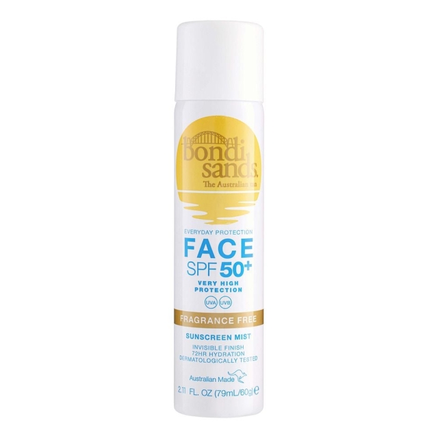Bondi Sands SPF 50+ Fragrance Free Face Mist 79 ml