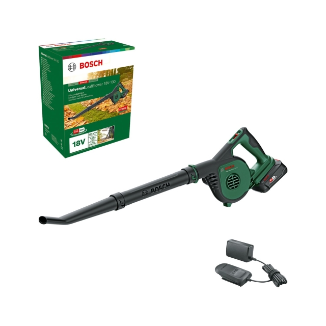 Bosch Battery Leaf Blower Universal 18V-130 2.5AH ( Battery & Charger Included )