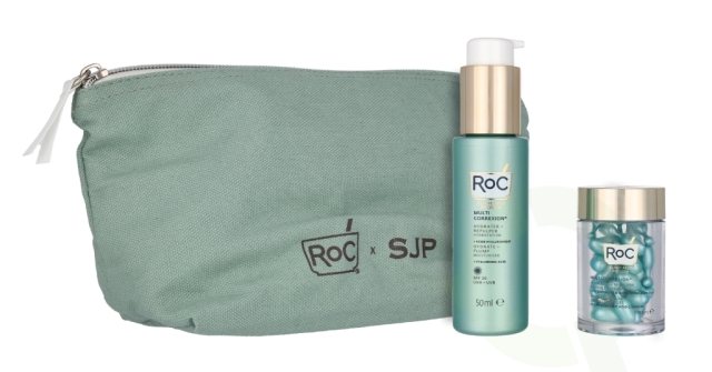 ROC Sarah Jessica Parker Hydrate + Plump Limited Edition Set 60.5 ml Plump Moisturizer SPF30 50ml/Capsules 30 Pc/Bag