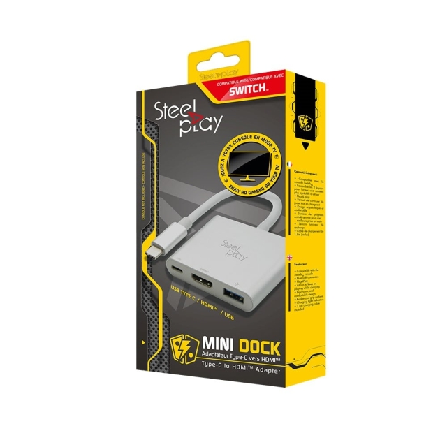 Steelplay Mini Dock - USB-C/HDMI Adapter (Switch/Mac)