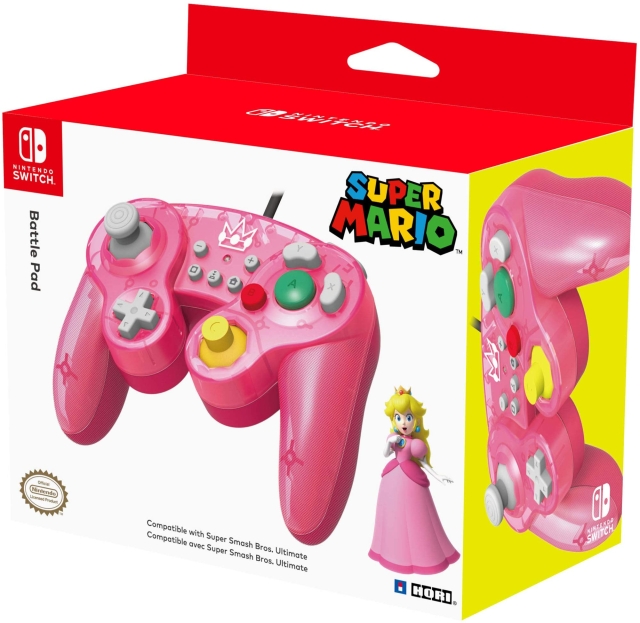 Hori Super Smash Bros Gamepad - Peach