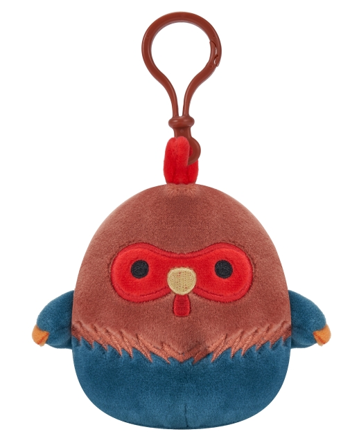 Squishmallows Asst 9 cm P15 Clip On - Brown and Blue Rooster