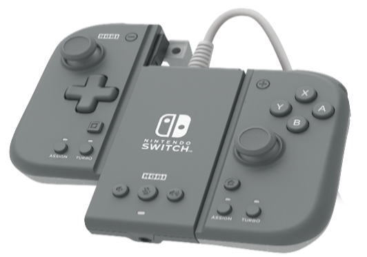 Hori Switch Split Pad Compact Attachment Set (Grey)