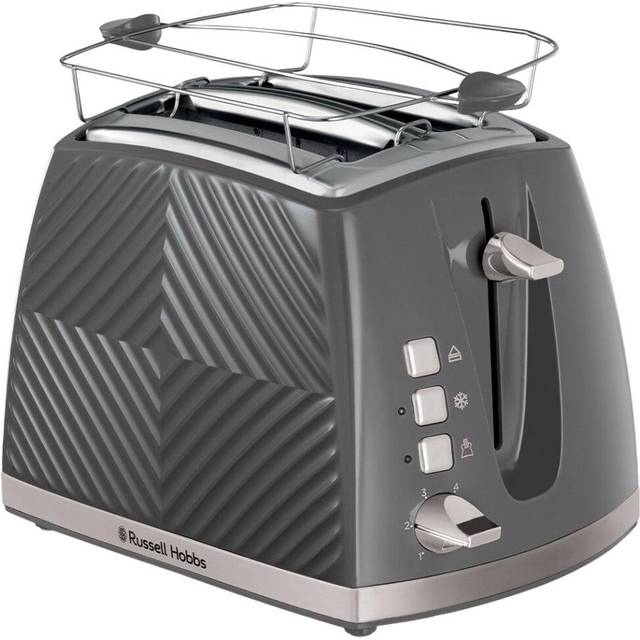 Russell Hobbs Groove  2S Toaster - Grey