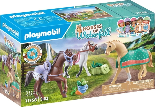 Playmobil Three Horses with Saddles (71356)