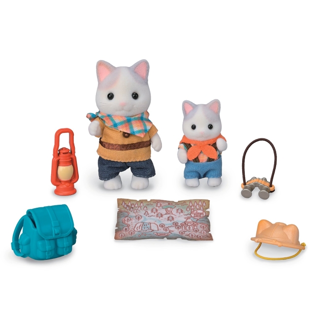 Sylvanian Families Exciting Discovery Set - Latte Cat Brother & Baby (5763)