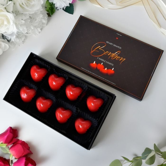 MikaMax Heart-Shaped Bonbon Candle Light