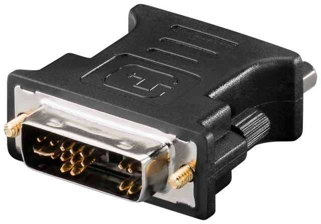 Goobay Monitoradapter DVI-A/VGA DVIA plugg (12 + 5 stift) > VGA-uttag (15-pin)