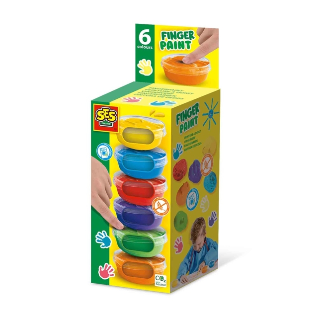 SES Creative Fingerpaint 6x45ml - (S00398)