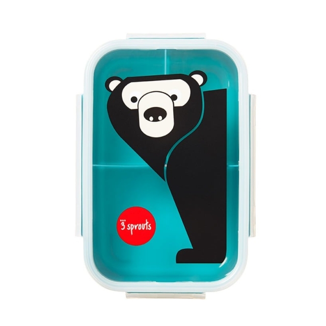 3 Sprouts Bento Box - Teal Bear