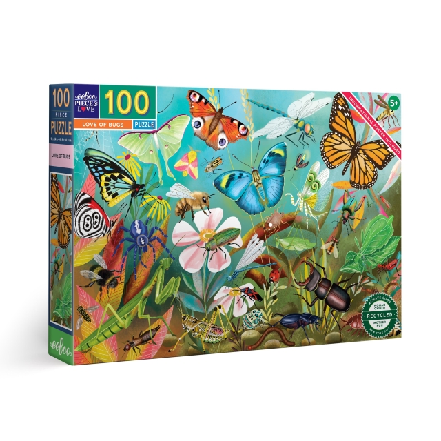 eeBoo Puzzle 100 pcs - Love of Bugs - (EPZLVB)