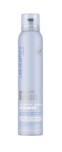 Lee Stafford Bleach Blondes Ice White Toning Mousse 200 ml