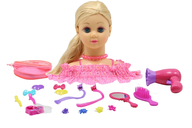 Happy Friend Hairstyling Head Blond Hair (504404)