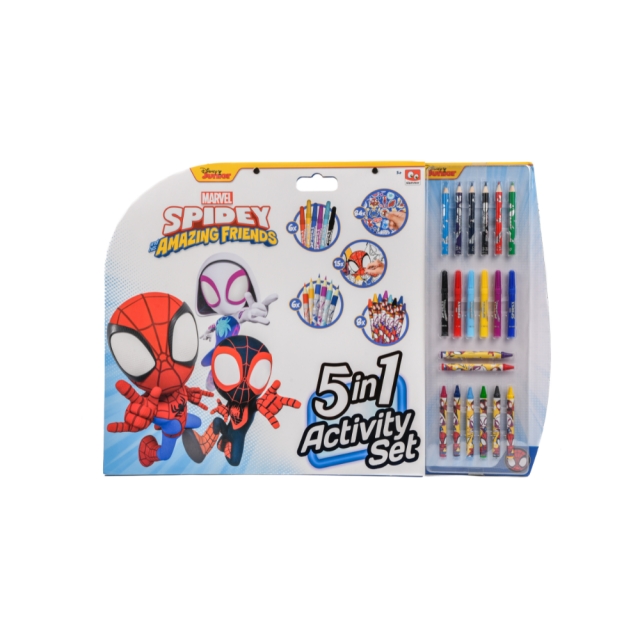 Disney Spidey and His Amazing Friends - 5-In-1 Coloring Activities Set (SP22306)