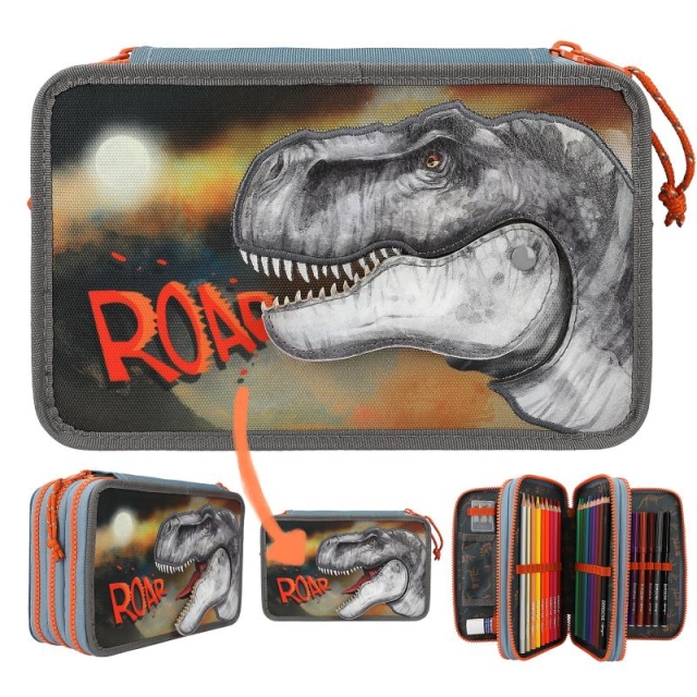 Dino World Triple Pencil Case ROAR ( 0411756 )