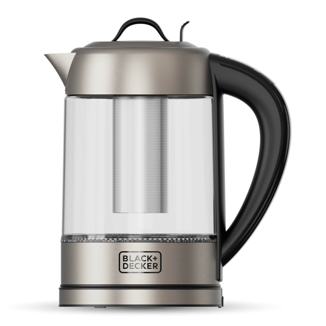 BLACK+DECKER Kettle in Glass with Tea Filter 1,7L